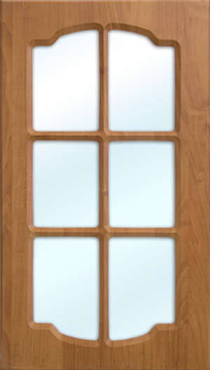 Цвет "Бавария"  20141-2,  исполнение - витрина,  фрезеровка - "Фараон"