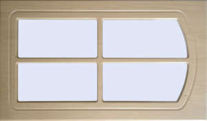 Цвет "Берёза светлая"  1392-45С,  исполнение - витрина