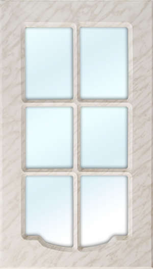 Цвет "Каррара" 1744-6,  исполнение - витрина,  решётка