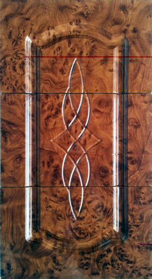 Цвет "Корень" 3026-1,  исполнение - глухое  вариант исполнения  фасадов для ящиков.