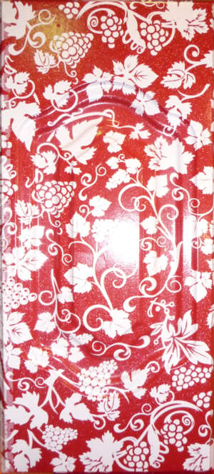 Цвет "Рубин металлик"  401-6Т,  с нанесением рисунка,  исполнение - глухое