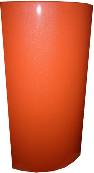 Цвет "Тёмно-  оранжевый металлик"  204-6Т,  исполнеие - глухое,  фасад гнутый.