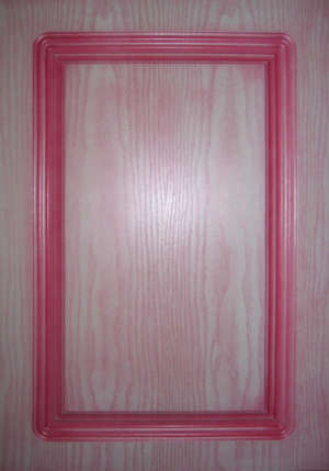 Фасад мебельный. Цвет "Дуб белый"  1155ВД  в розовой патине  Исполнение - глухое