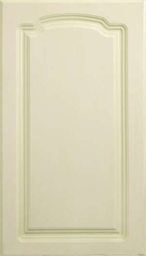 Фасад мебельный. Цвет "Дуб белый"  1155ВД   в зелёной патине,  Исполнене - глухое