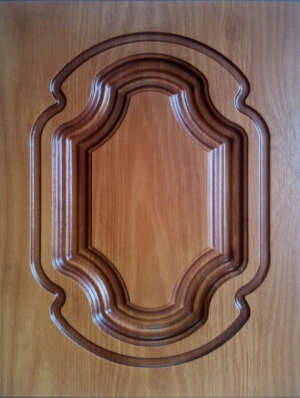 Фасад мебельный. цвет "Дуб натуральный"  матовый 1421-28   в патине,  исполнение - глухое