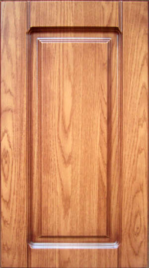 Фасад мебельный. цвет "Дуб рустик"  14211-27  в чёрной патине,  исполнение - глухое