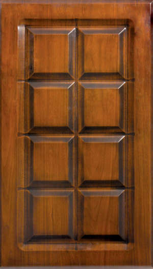 Фасад мебельный. Цвет - "Карелия"  605-11SR в патине,  Исполнение - глухое