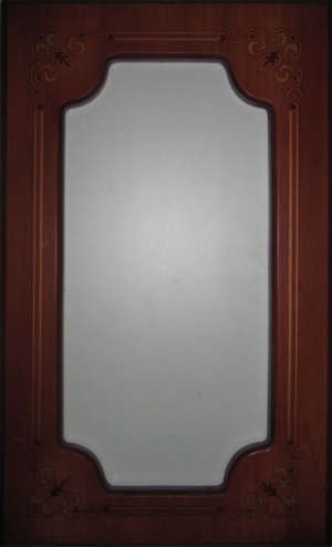 Фасад мебельный. Цвет "Орех итальянский"  исполнение - витрина