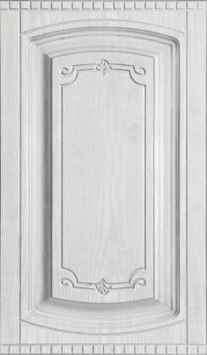Фасад мебельный. Цвет " ",  в патине - "Серебро",  исполнение - глухое