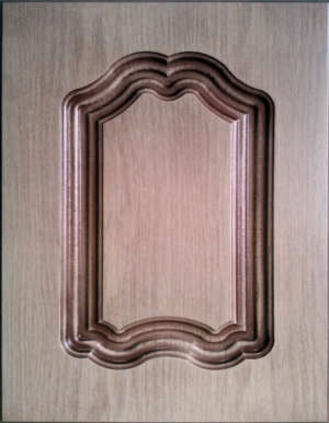 Фасад мебельный. цвет "Ясень светлый"  матовый 101-64  в патине,  исполнение - глухое