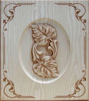 Фасад мебельный. "Дуб белый"  в бронзовой патине