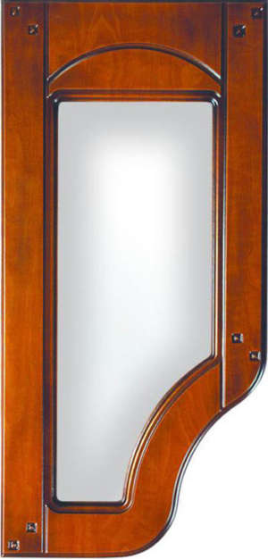 Фасад мебельный. Фрезеровка - "Венеция",  исполнение - витрина,  цвет - "Яблоня Толедо" 1939-21 с патиной