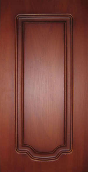 Фасад мебельный. Исполнение - глухое,  Цвет - "Клён красный"  1878-37
