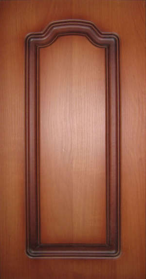 Фасад мебельный. Исполнение - глухое,  Цвет - "Вишня Виктория"  2013-14