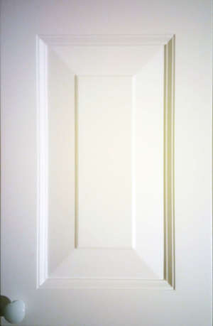 Фасад мебельный. МДФ в краске,  цвет белый матовый,  исполнение - глухое