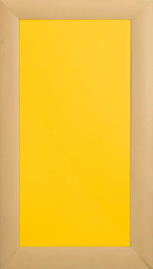 Фасад мебельный. Вставка плоская -  цвет "Солнчно-жёлтый"  Рамка -  цвет "Бук" 2050-2