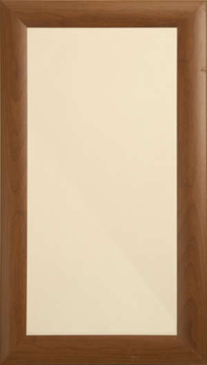 Фасад мебельный. Вставка плоская -  цвет "Ваниль" 2450  Рамка -  цвет "Карелия"  605-11SR
