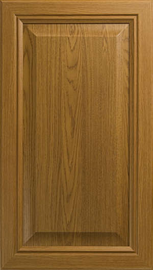 Фасад мебельный. Вставка выпуклая -  цвет "Карелия"  605-11SR  Рамка -  цвет "Карелия"  605-11SR