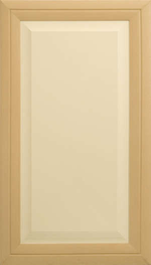 Фасад мебельный. Вставка выпуклая -  цвет "Ваниль" 2450  Рамка -  цвет "Бук" 2050-2