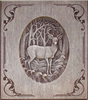 Фасад мебельный. "Ясень сизый"  в коричневой патине 7