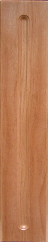 Фрезеровка  производится любой  фрезой (которой  обрабатывались  фасады  основного заказа)  по центру.  Отличный вариант для  фасадов ящиков  и бутылочниц.  Цвет "Анегри  золотистый"   39003