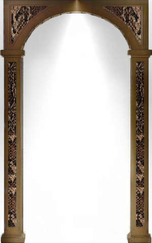 "Питон"	цвет -"Итальянский орех"  вставка - витраж